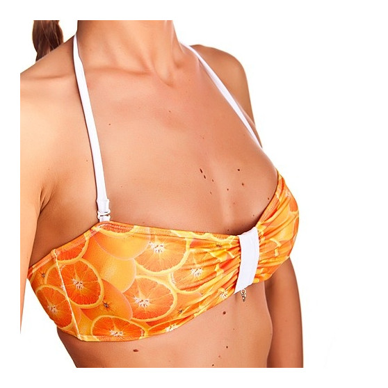 Costume de baie pentru femei 69SLAM Bandeau Top Orange