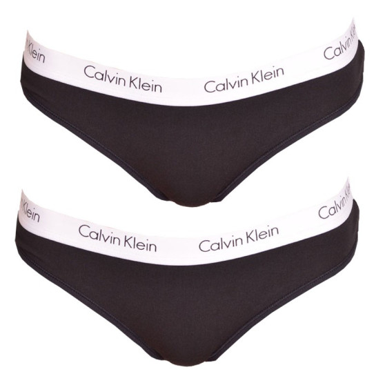 2PACK tanga damă Calvin Klein negri (QD3583E-001)