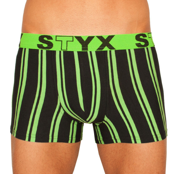 Boxeri pentru bărbați Styx sport elastic multicolor sport elastic multicolor (G764)