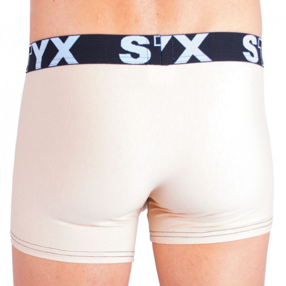 Boxeri pentru bărbați Styx sport elastic bej (G3)