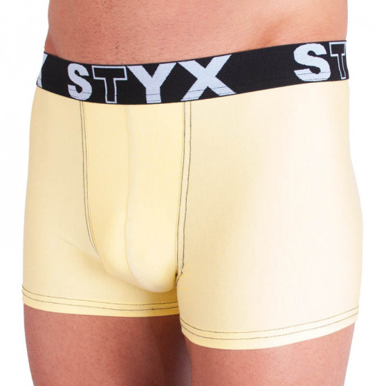 Boxeri bărbațiStyx sport elastic galben deschis (G5)