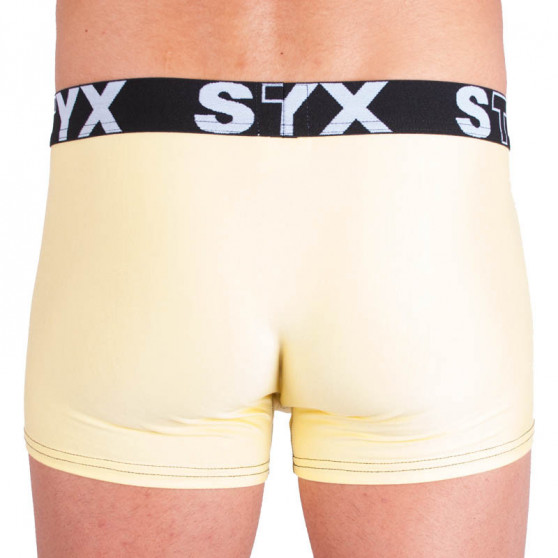 Boxeri bărbațiStyx sport elastic galben deschis (G5)