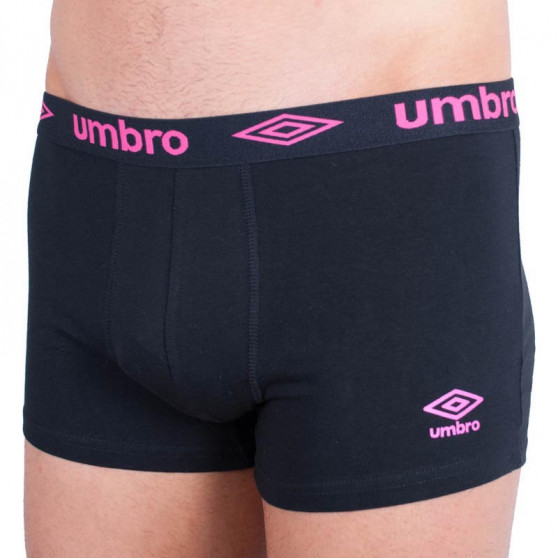 Boxeri pentru bărbați Umbro short negru și roz