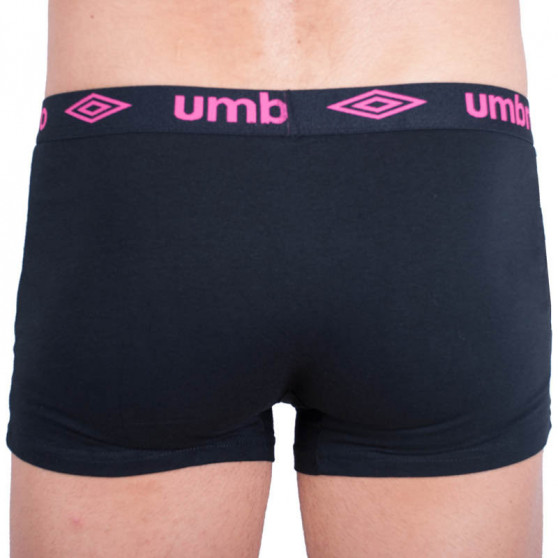 Boxeri pentru bărbați Umbro short negru și roz