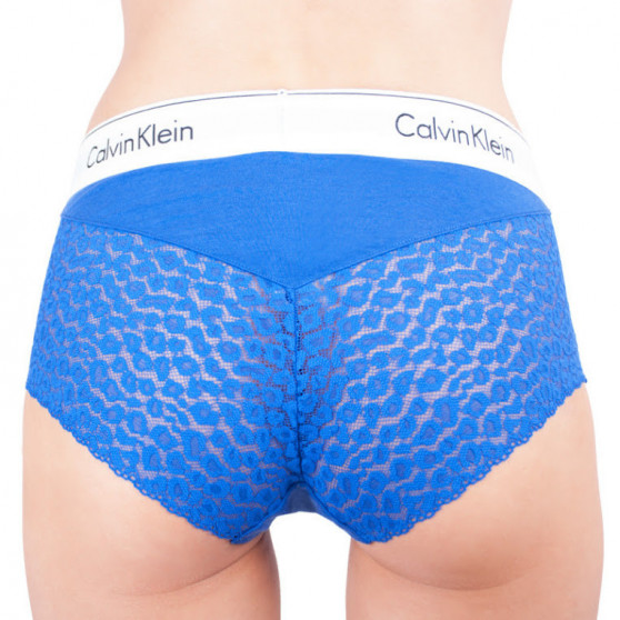 Chiloți damă Calvin Klein albaștri (QF4687E-PZ6)