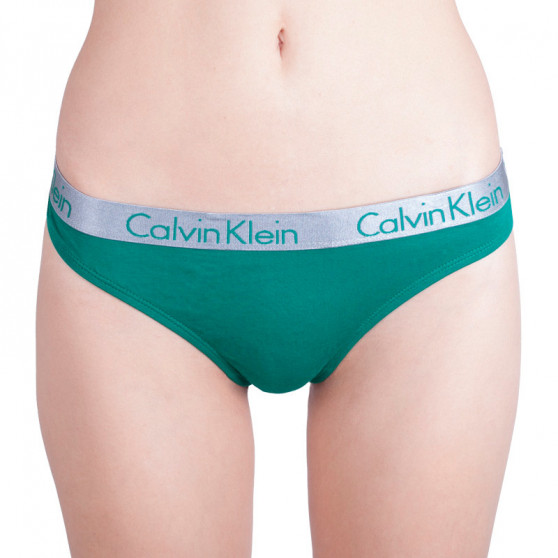 3PACK tanga damă Calvin Klein multicolor (QD3590E-SHZ)