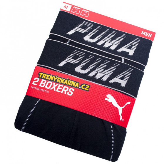 2PACK boxeri bărbați Puma negri (681004001 288)