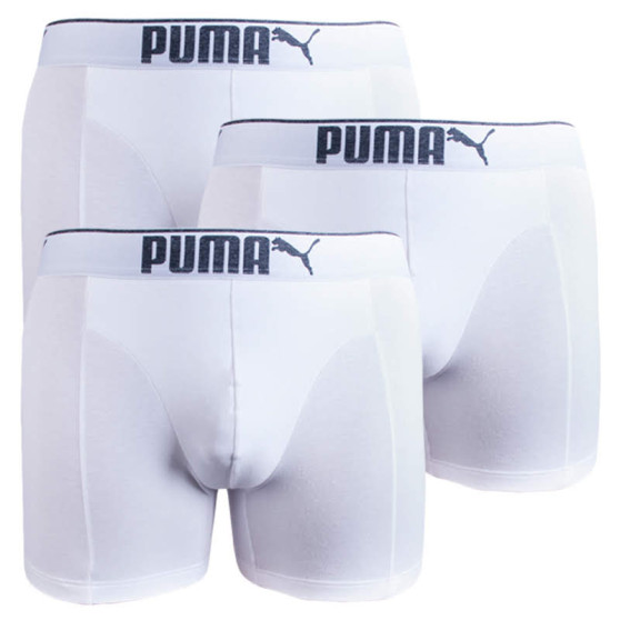 3PACK boxeri bărbați Puma albi (681030001 300)