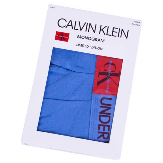 Boxeri bărbați Calvin Klein albaștri (NB1678A-PWB)