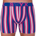 Boxeri pentru bărbați Styx pantaloni scurți lungi sport elastic multicolor (U864)