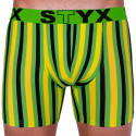 Boxeri pentru bărbați Styx pantaloni scurți lungi sport elastic multicolor (U865)