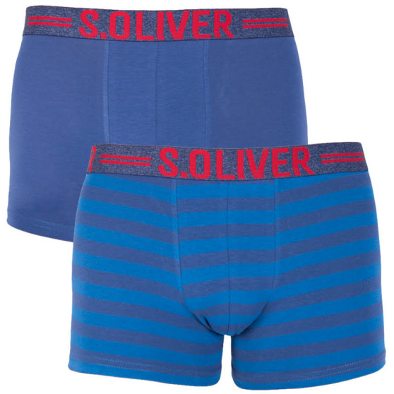 2PACK boxeri pentru bărbați S.Oliver albastru (2R.895.97.4266 10B6)