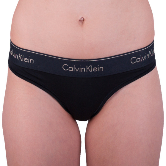 Tanga damă Calvin Klein negri (QF5044E-7LN)