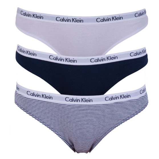 3PACK chiloți damă Calvin Klein multicolori (QD3588E-YS3)