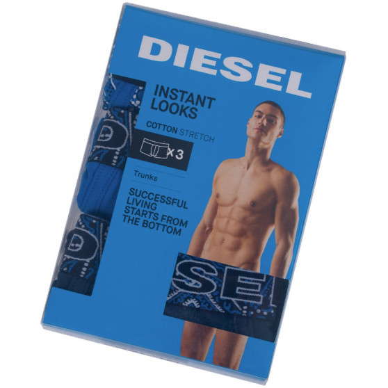 3PACK boxeri bărbați Diesel albaștri (00ST3V-0DAVM-E4289)