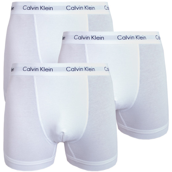 3PACK boxeri bărbați Calvin Klein albi (U2662G-100)