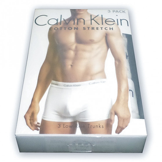 3PACK boxeri bărbați Calvin Klein albi (U2662G-100)