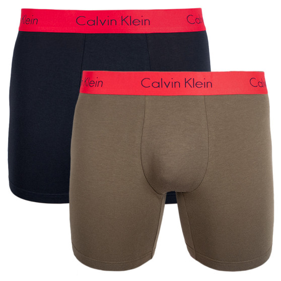 2PACK boxeri bărbați Calvin Klein multicolori (NB1464A-JKB)