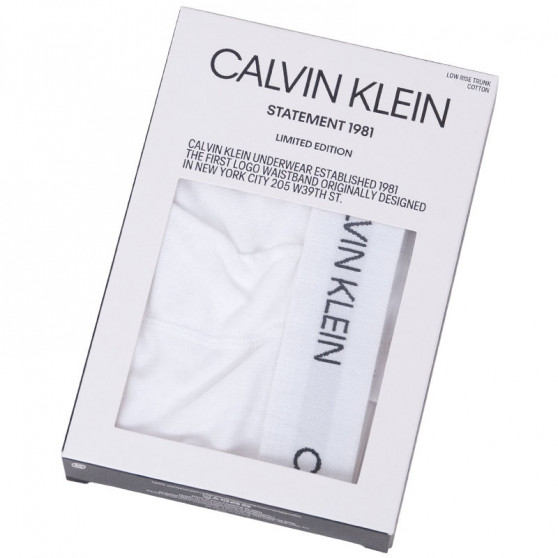 Boxeri bărbați Calvin Klein albi (NB1811A-100)