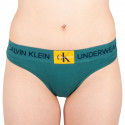 Tanga pentru femei Calvin Klein verde (QF4920E-ZAY)