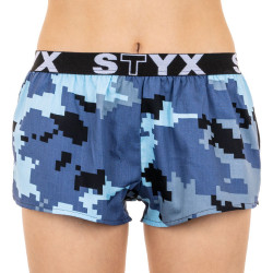 Boxeri damă Styx art elastic sport camuflaj digital (T657)