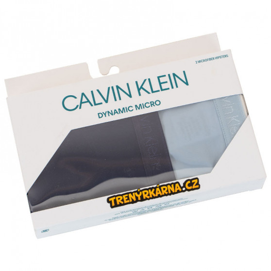 2PACK chiloți damă Calvin Klein albaștri (QD3696E-AAN)