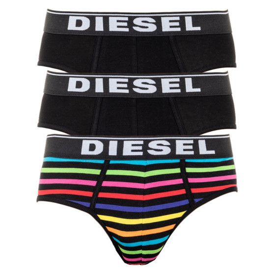 3PACK slipuri bărbați Diesel multicolore (00SH05-0DAWY-E4919)