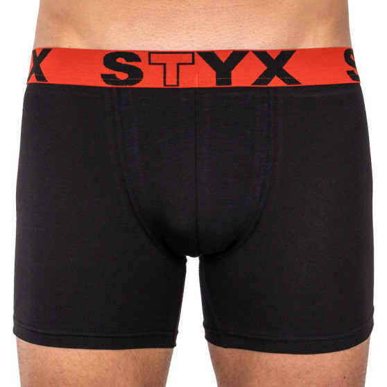Boxeri bărbați Styx long elastic sport negru (U964)