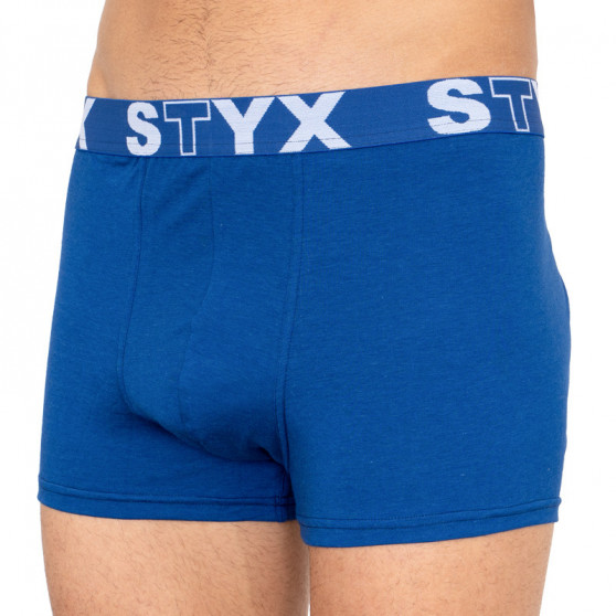 Boxeri bărbați Styx elastic sport supradimensionat albastru închis (R968)