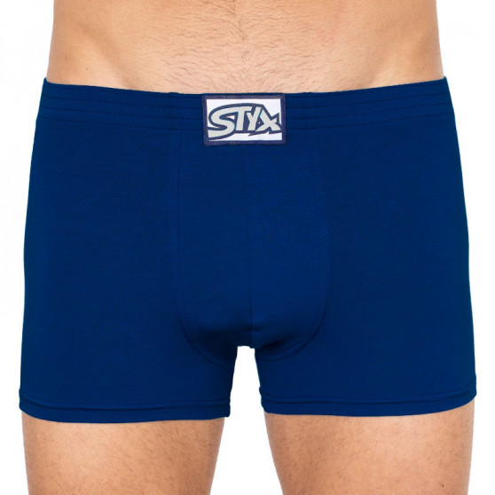 3PACK boxeri bărbați Styx elastic clasic albastru (Q9676869)