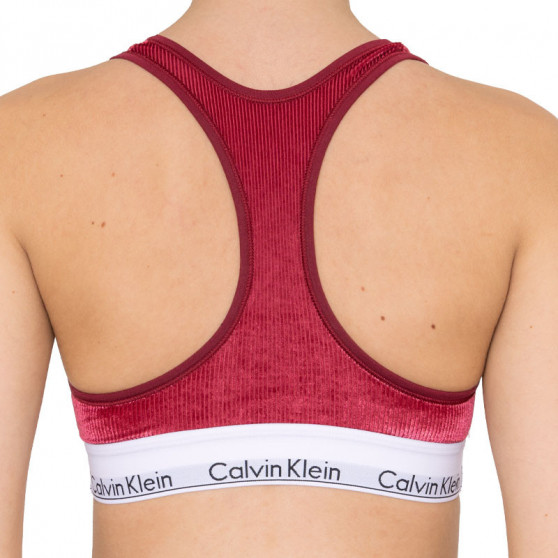 Sutien pentru femei Calvin Klein burgundy (QF5509E-2XV)