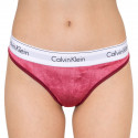 Tanga pentru femei Calvin Klein burgundy (QF5512E-2XV)