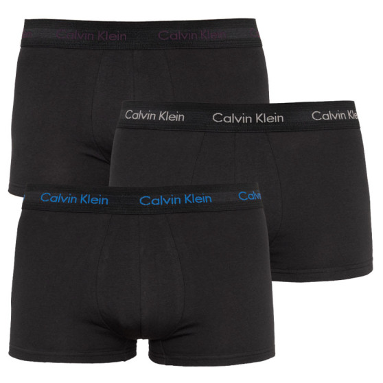 3PACK boxeri bărbați Calvin Klein negri (U2664G-JKV)