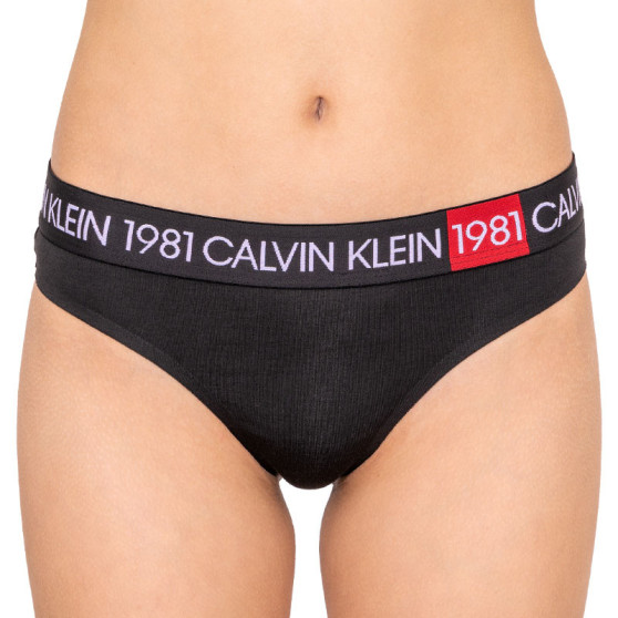Tanga damă Calvin Klein negri (QF5448E-001)