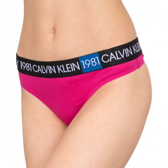 Tanga damă Calvin Klein roz (QF5448E-8ZK)