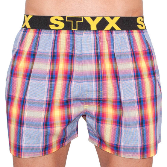 Chiloți de bărbați Styx elastic sport multicolor (B629)