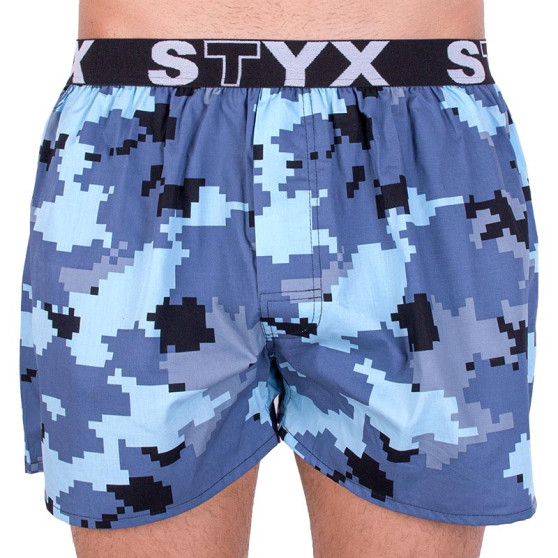 Bărbați pantaloni scurți Styx art sport cauciuc camuflaj digital (B657)
