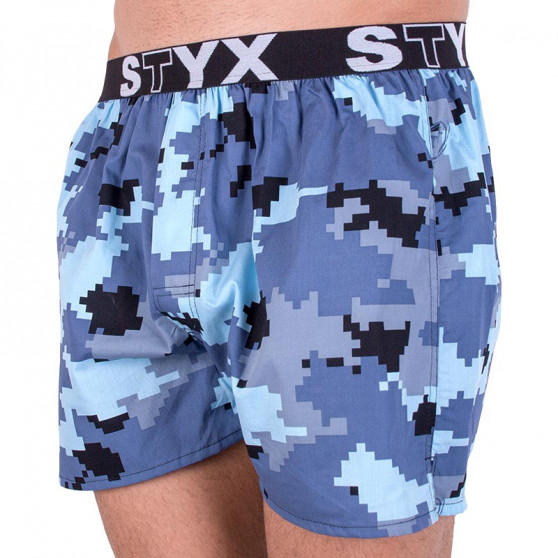 Bărbați pantaloni scurți Styx art sport cauciuc camuflaj digital (B657)