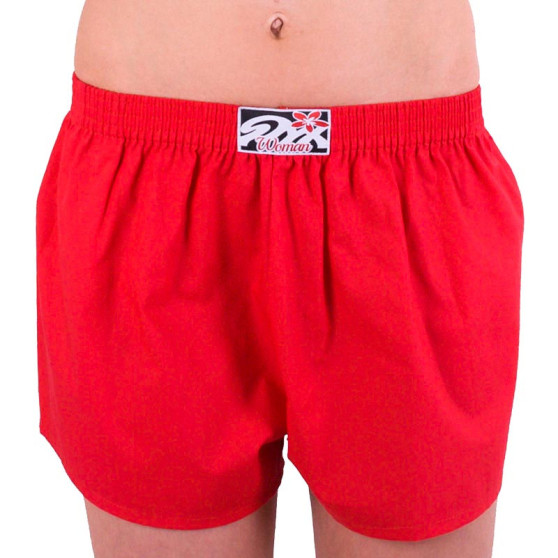Boxeri damă Styx clasic elastic roșu (K663)