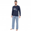 Pijama bărbați Gino albastră (79025)