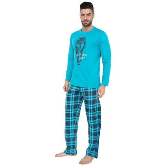 Pijama bărbați Gino albastră (79055)