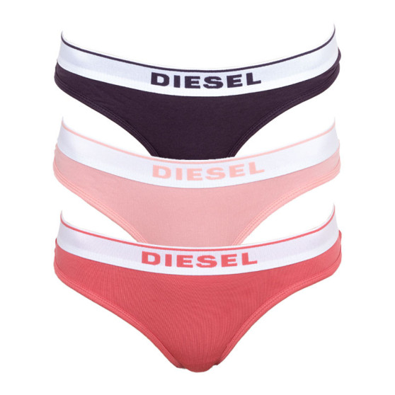 3PACK Tanga pentru femei Diesel Multicolor (00SE0K-0EAUF-E4963)