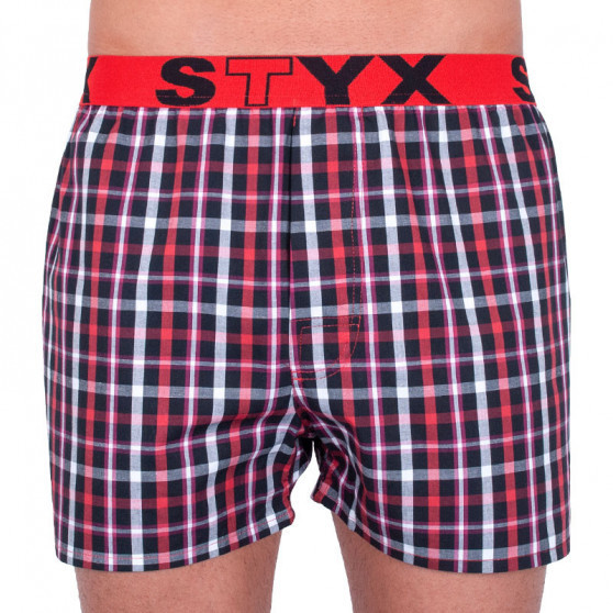 5PACK Boxeri largi bărbați Styx elastic sport multicolor (B73134373840)