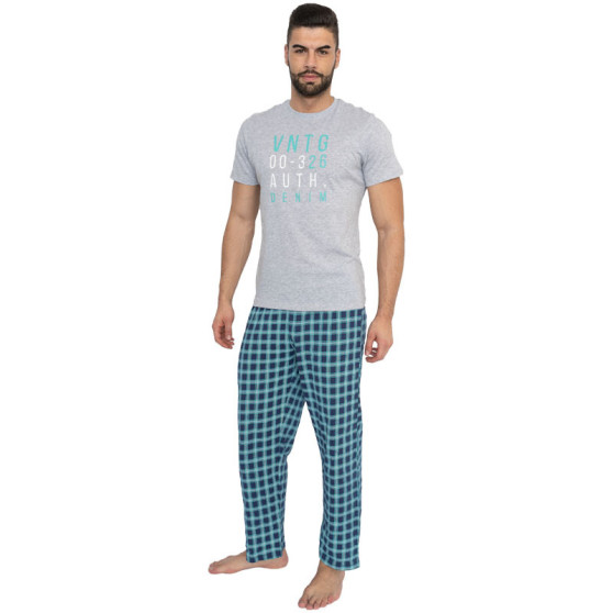 Pijamale lungi pentru bărbați Molvy multicolor (AV-4311)