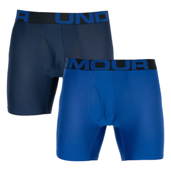 2PACK boxeri pentru bărbați Under Armour supradimensionat albastru (1327415 400)