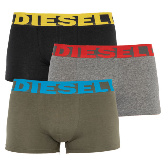3PACK boxeri bărbați Diesel multicolori (00SAB2-0PAWE-E5060)