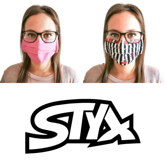 2PACK mască protecție damă  bumbac Styx