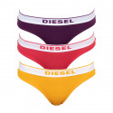 3PACK Tanga pentru femei Diesel Multicolor (00SE0K-0EAUF-E4964)