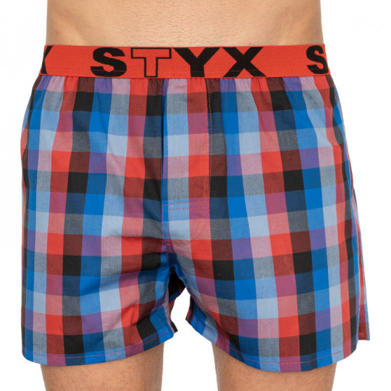 10PACK Boxeri largi bărbați Styx elastic sport multicolor (B7321234567910)