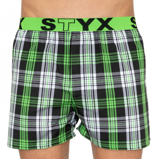 3PACK Boxeri largi bărbați Styx sport elastic multicolor (B8010203)
